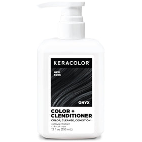 KERACOLOR front packaging showing Onyx shade and bottle benefits