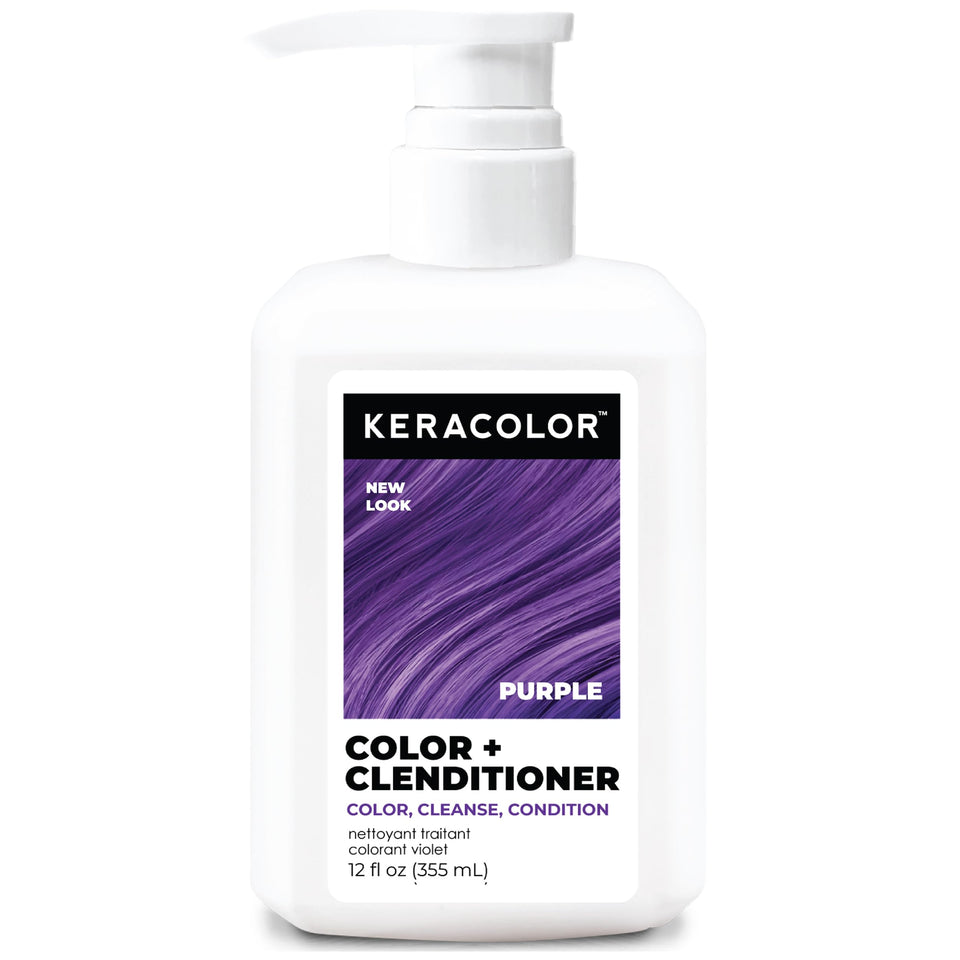 KERACOLOR PURPLE front bottle showing label and 12 fl oz size benefit clarity