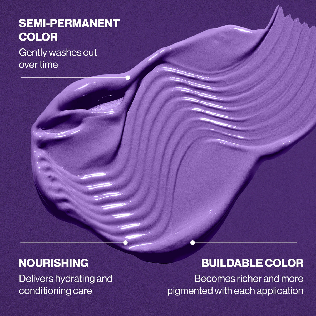 KERACOLOR PURPLE next to common objects showing 12 fl oz size benefit