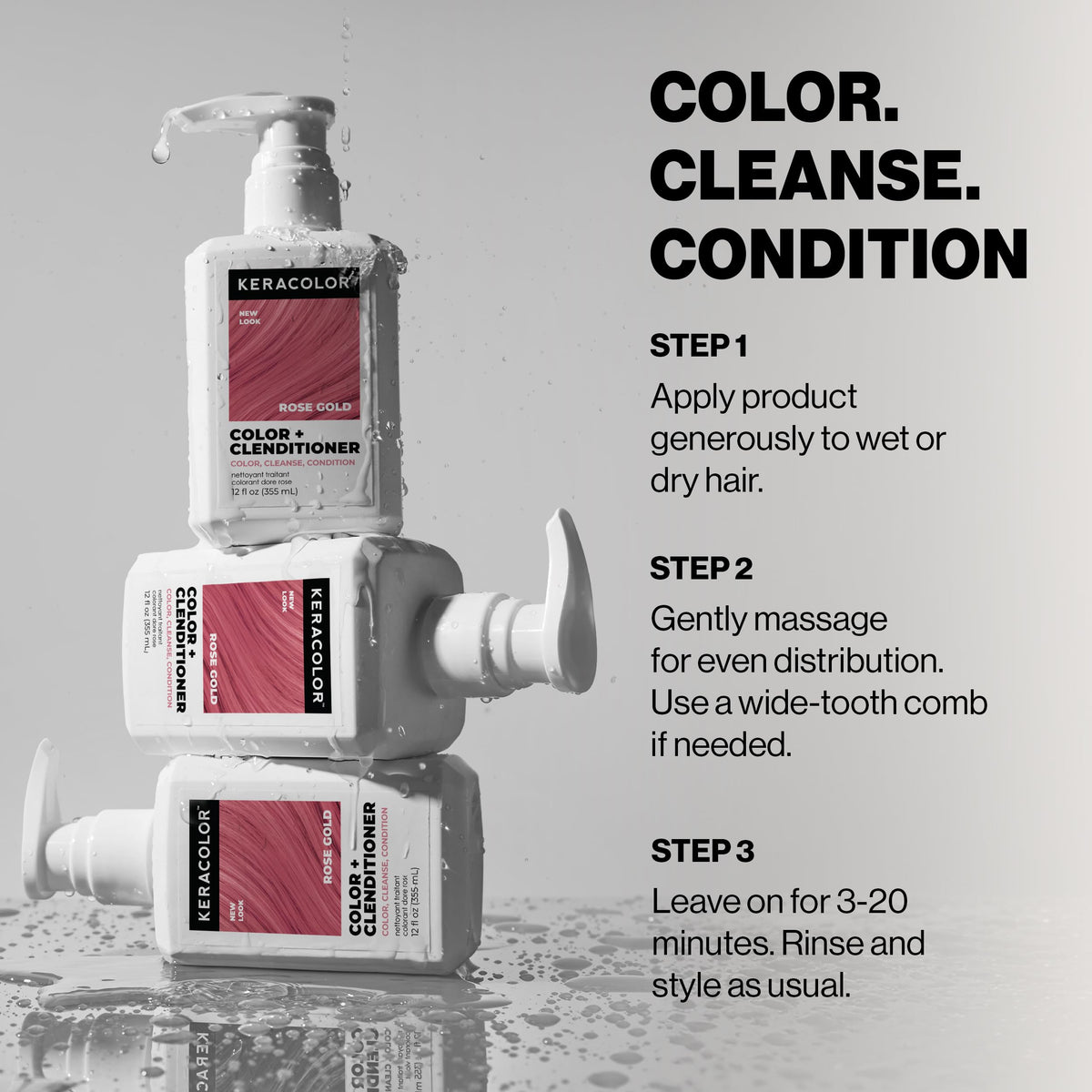 KERACOLOR jar of keratin and oils highlighting nourishing ingredients