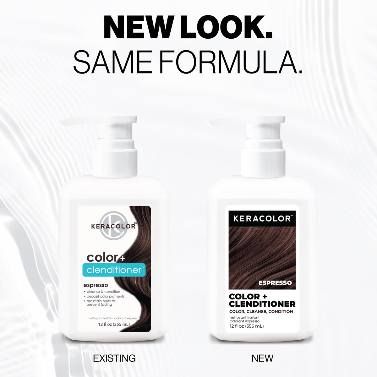 KERACOLOR cream texture close-up displaying rich conditioner and easy application benefit