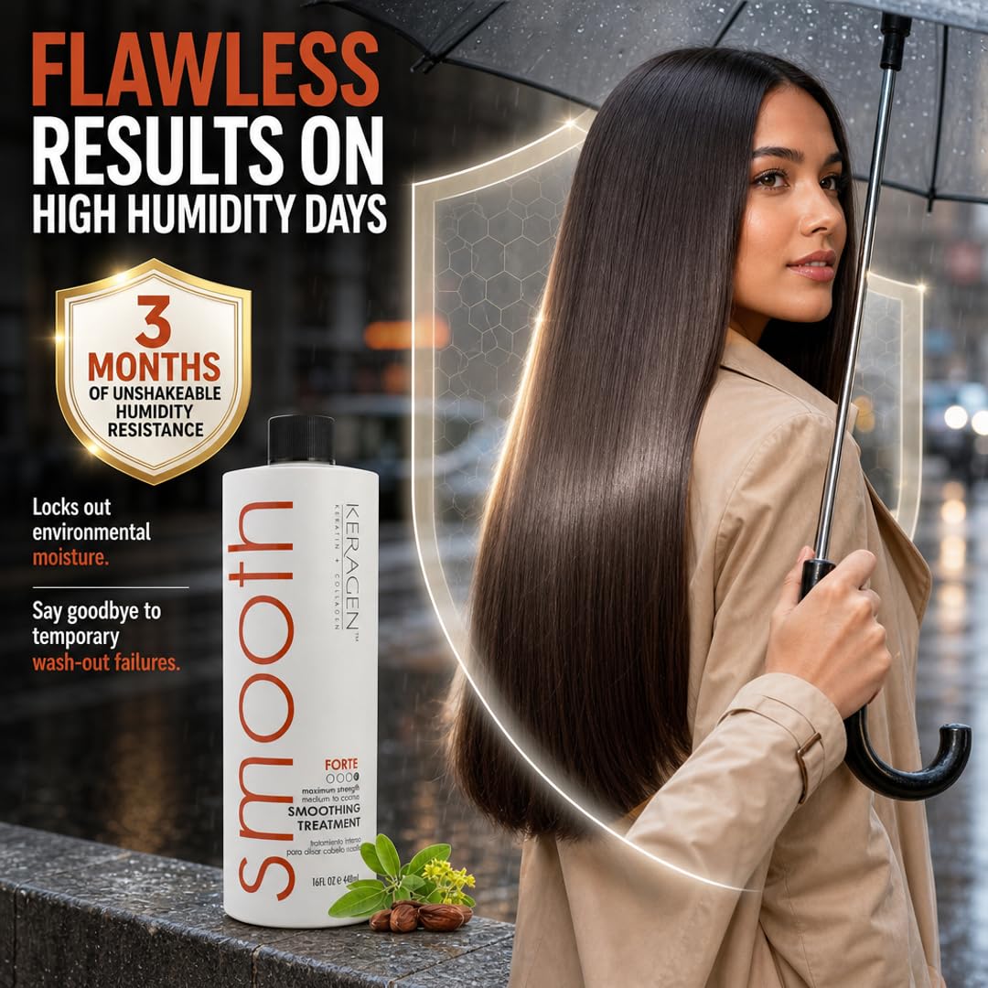 KERAGEN Forte being applied to damp hair demonstrating easy at-home use