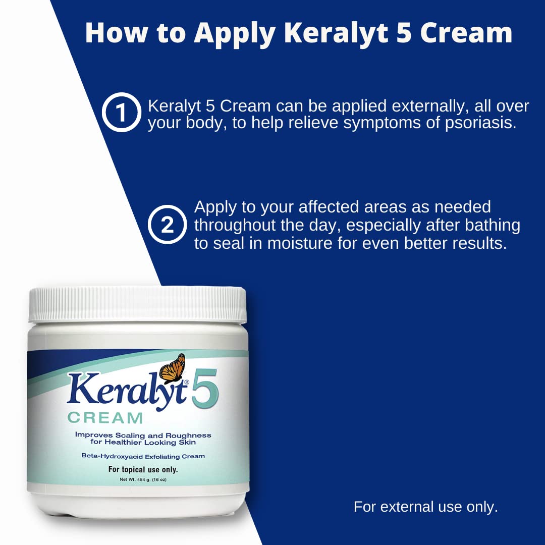Keralyt 5 moisturizes skin after bathing for long-lasting softness