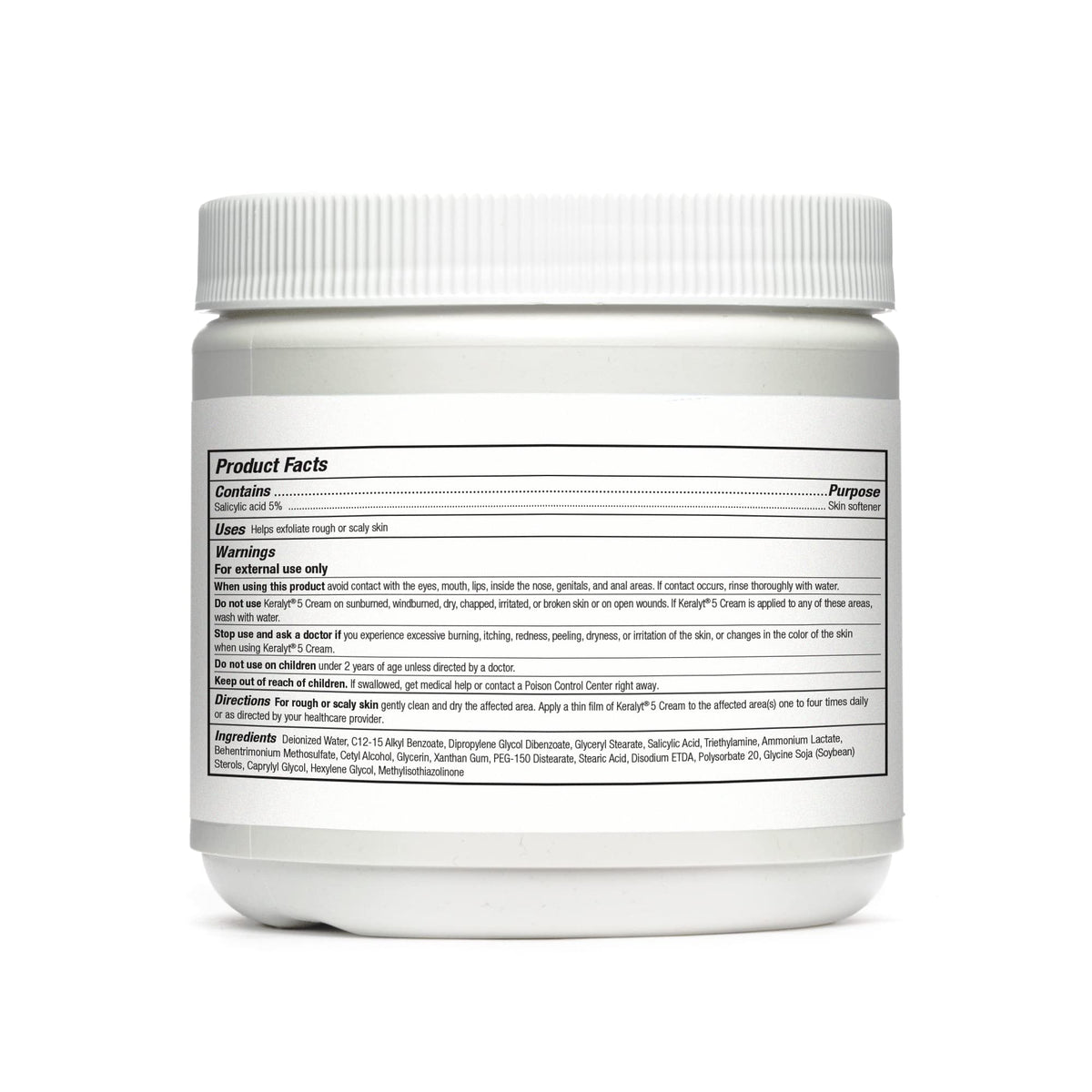 Keralyt 5 cream texture close-up highlighting smooth exfoliating finish