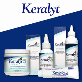Keralyt 5 tube held in hand to show size and full-body application