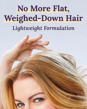 Keranique keratin and biotin ingredient display highlighting strengthening benefit