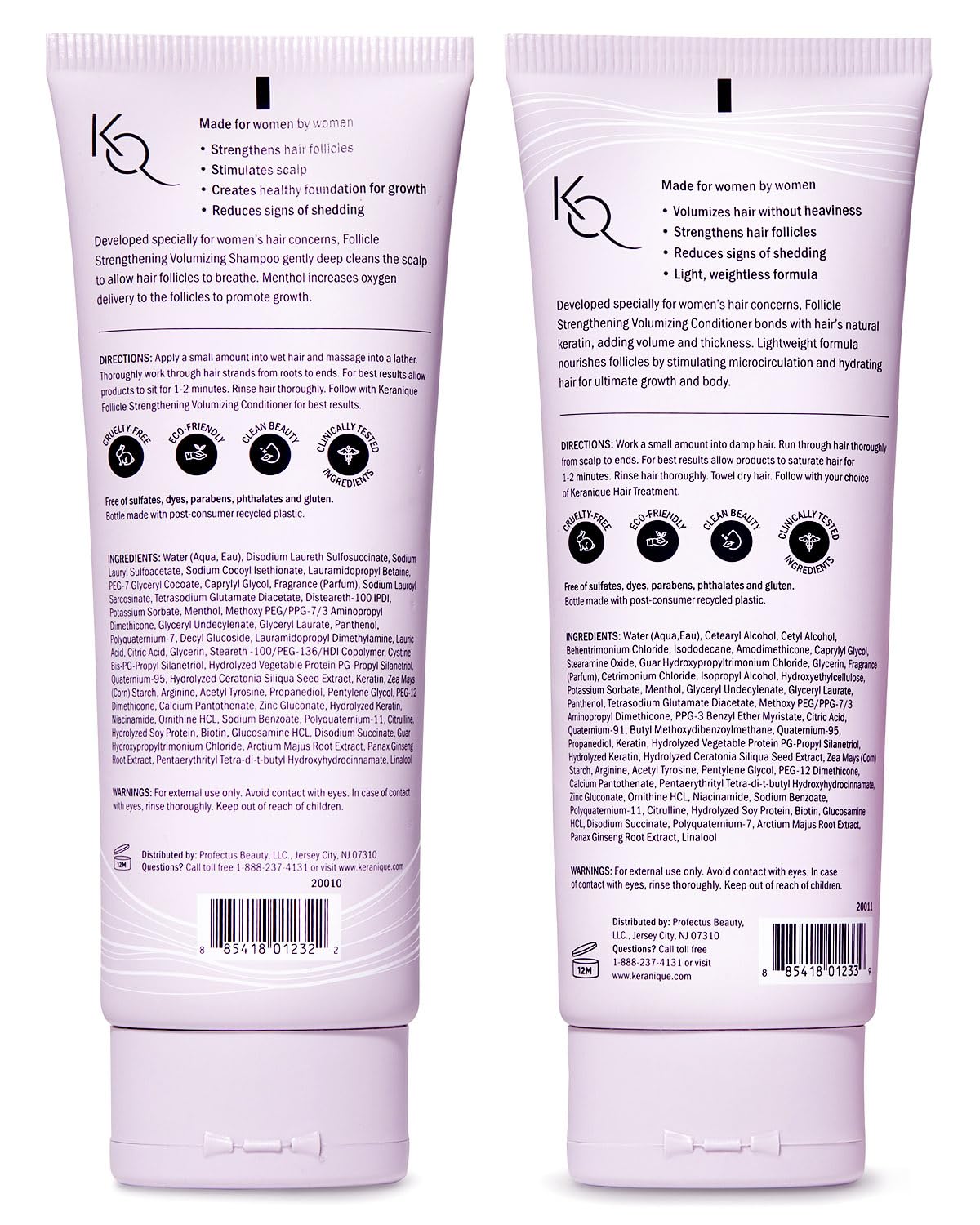 Keranique on bathroom shelf in lifestyle setting promoting daily routine benefit