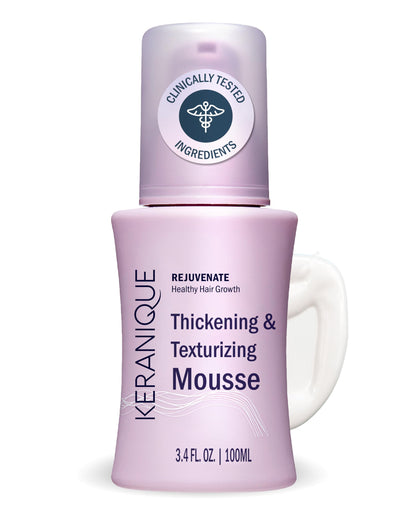 Keranique front bottle image showing clear product branding and easy grip