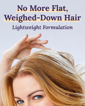 Keranique shampoo being applied to wet hair in shower for cleaner lift