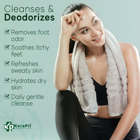 KERAPIL close-up label highlighting made in USA and cruelty-free quality assurance