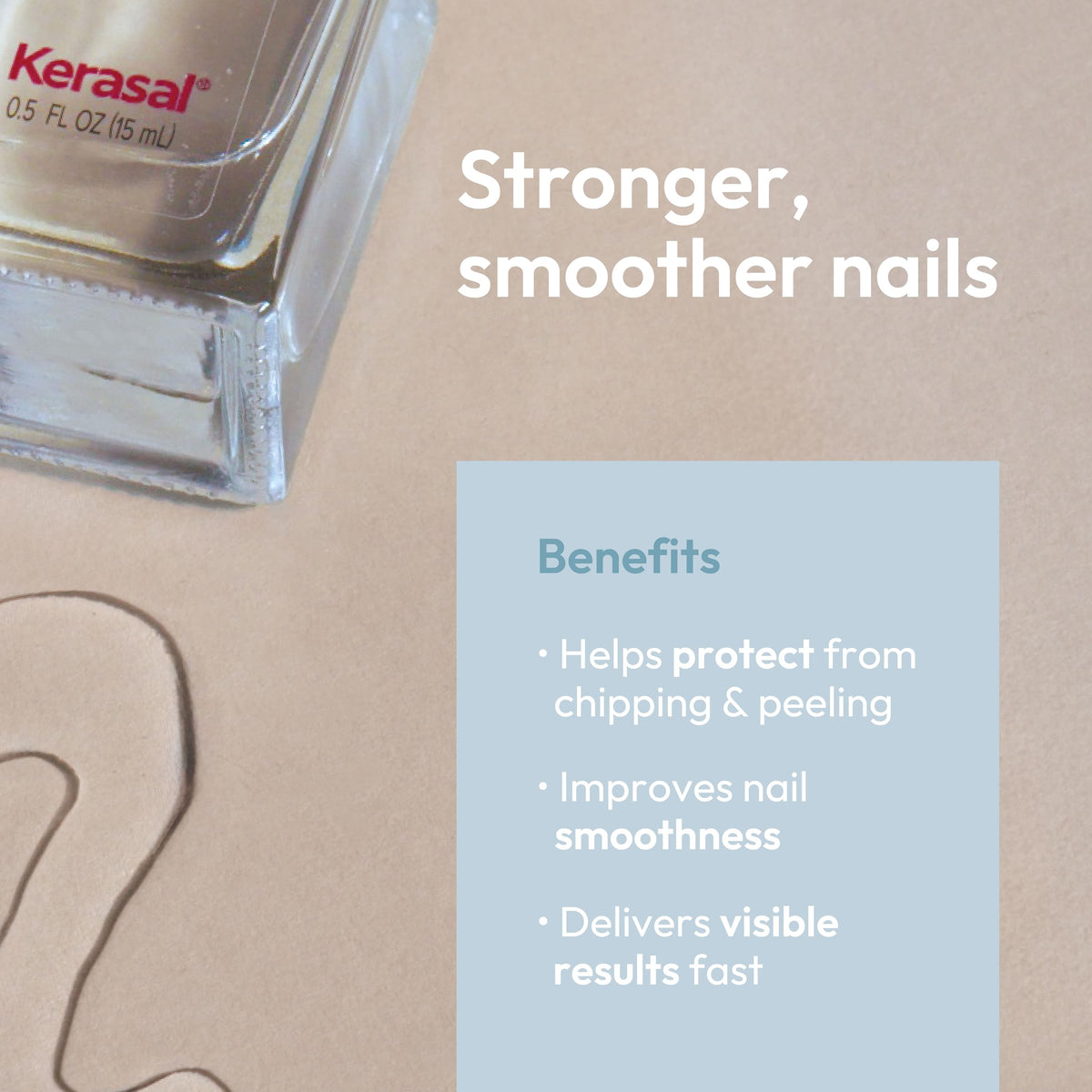 Kerasal bottle next to coin for scale, compact travel-friendly size