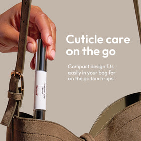 Kerasal being applied on fingernail cuticle with neat coverage benefit