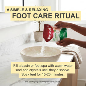 Electric foot spa filled and ready with Kerasal soak added