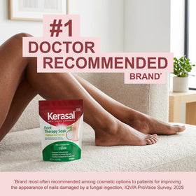 Ingredient panel on Kerasal label highlighting tea tree oil
