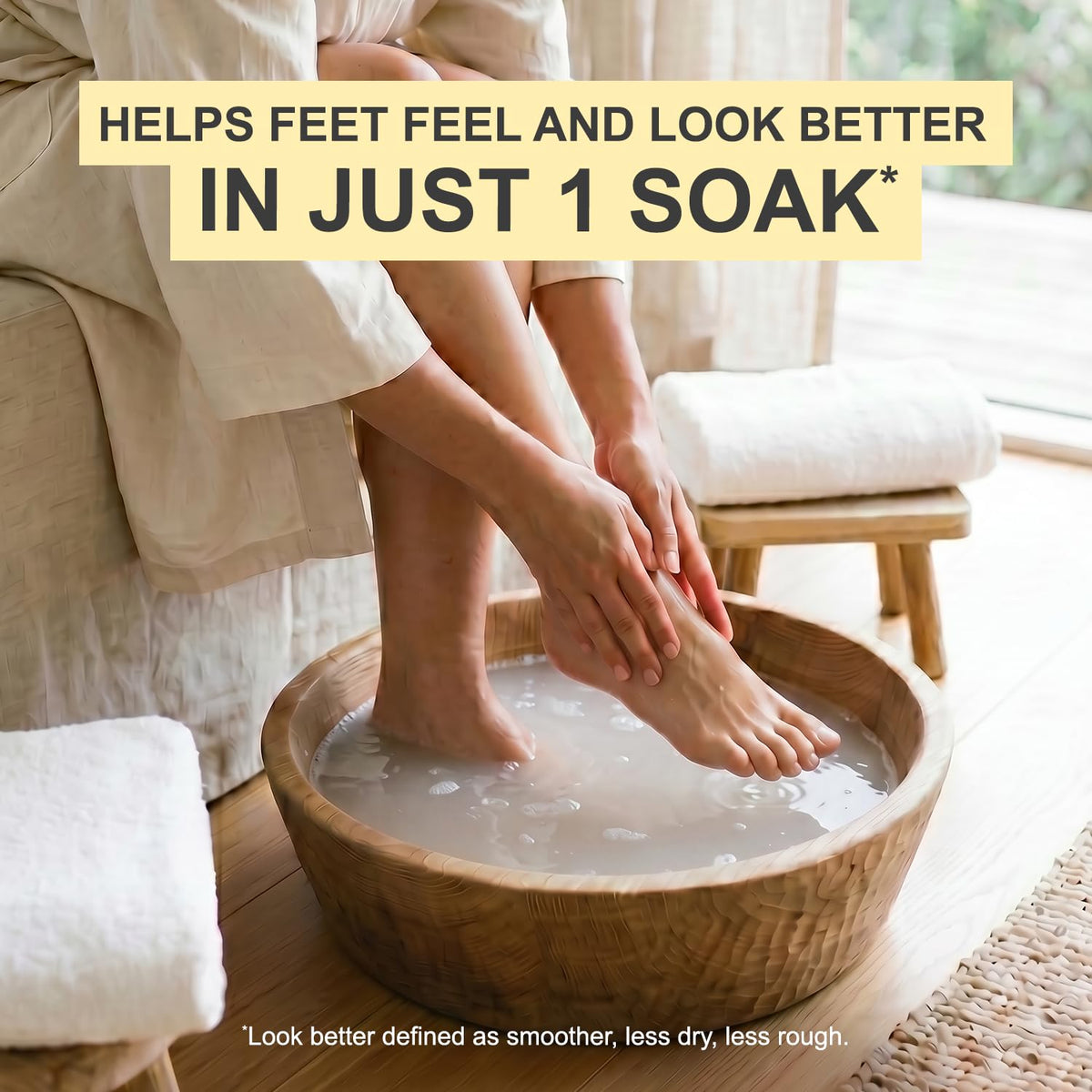 Kerasal open bag with visible Epsom salt crystals for quick use