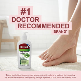 Kerasal alongside nail repair products showing complementary foot care routine benefit