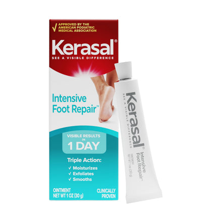 Kerasal front packaging showing 1 oz tube and clear product purpose
