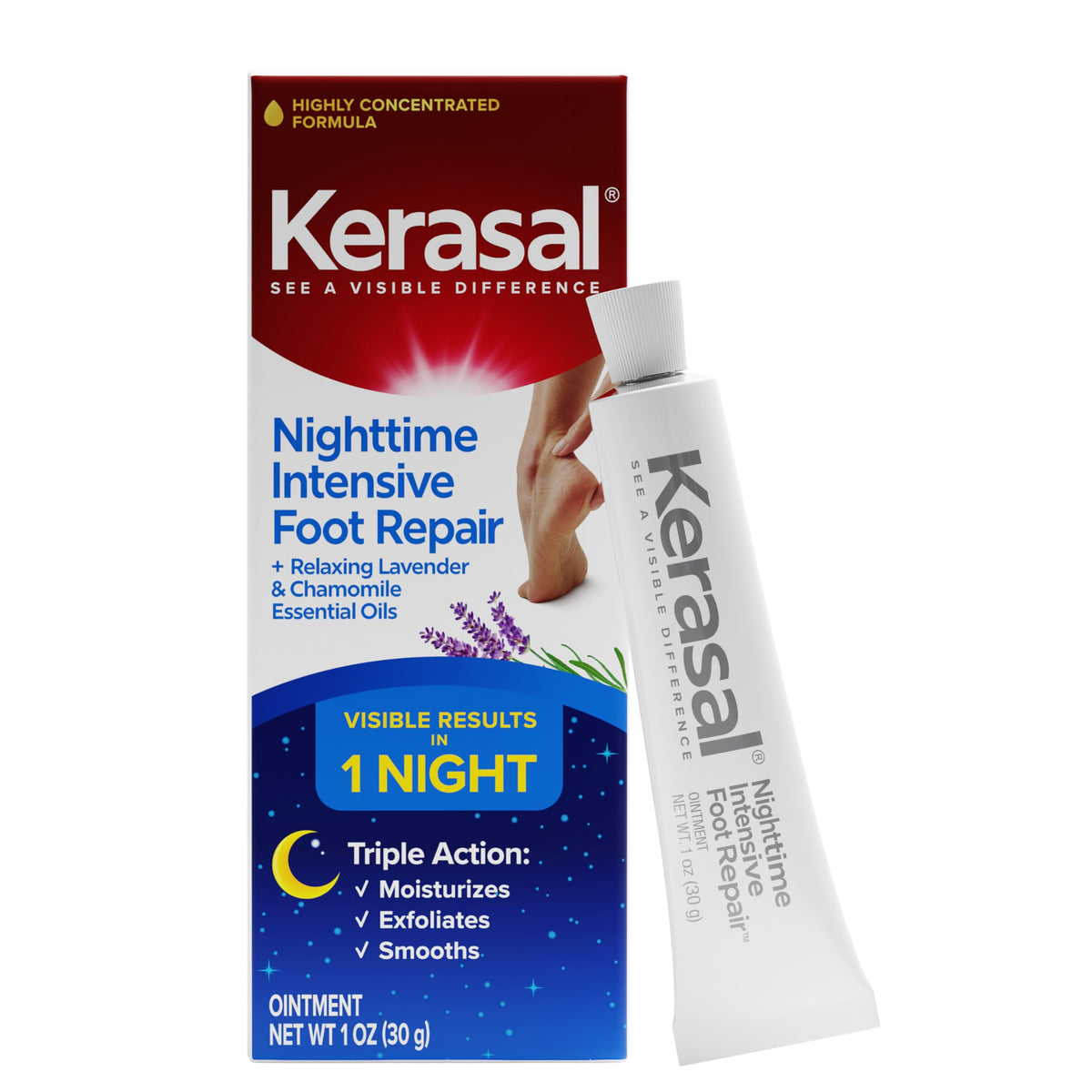 Kerasal front packaging showing tube and branding for easy identification