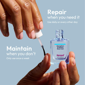 Kerasal ingredient label close-up, highlights clean formula benefits