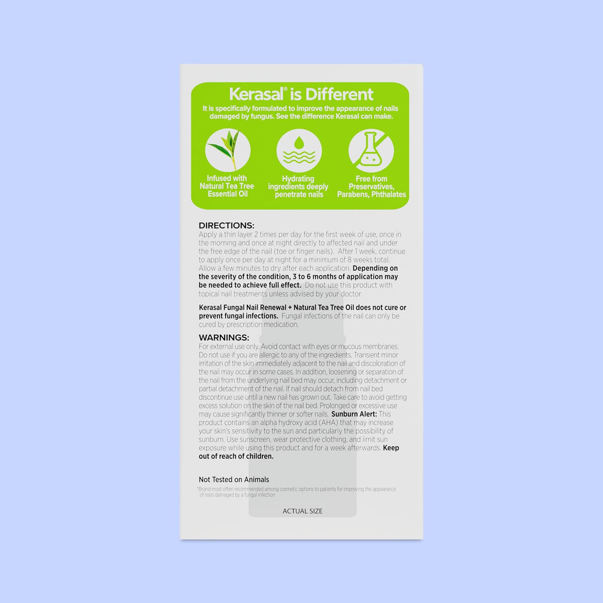 Kerasal lifestyle bathroom setup demonstrating easy daily routine