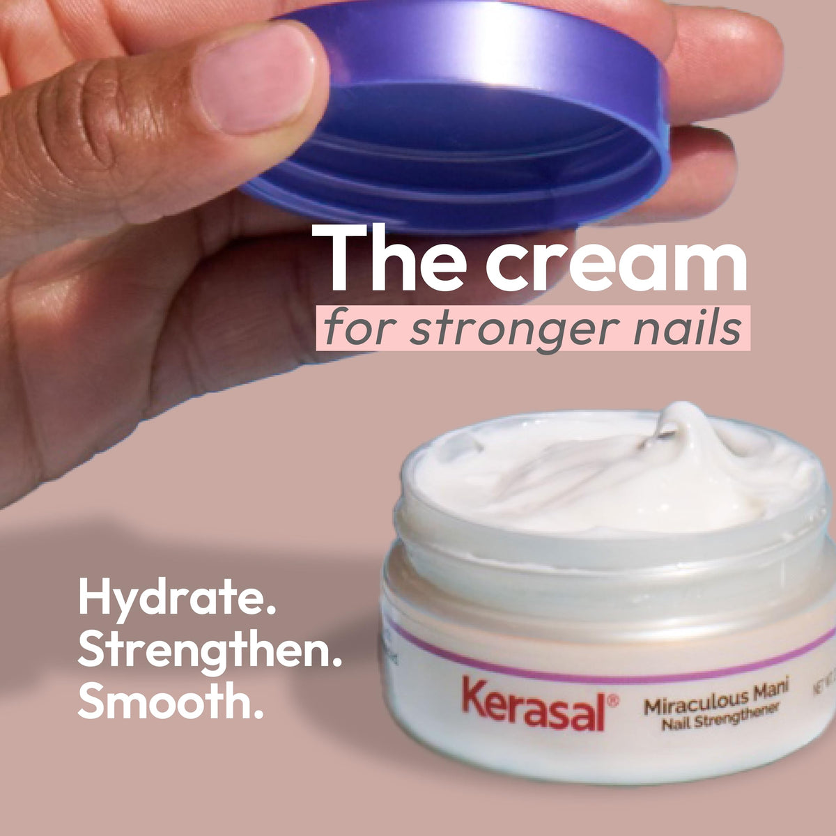 Kerasal tube close-up highlighting applicator and easy daily use