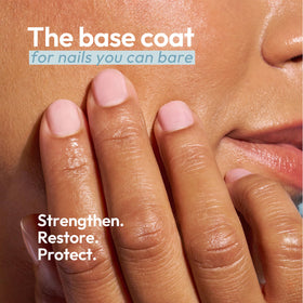 Kerasal clear base coat texture close-up, smooths nail surface