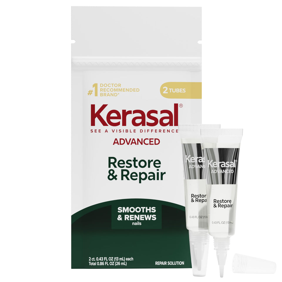 Kerasal front packaging showing tube and brand for clear product identification and confidence