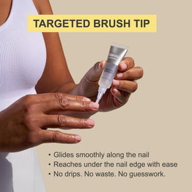 Close-up of Kerasal gel texture demonstrating smoothing formula for improved nail appearance