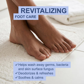 Kerasal tea tree and Epsom salt ingredients highlighting natural deodorizing benefit