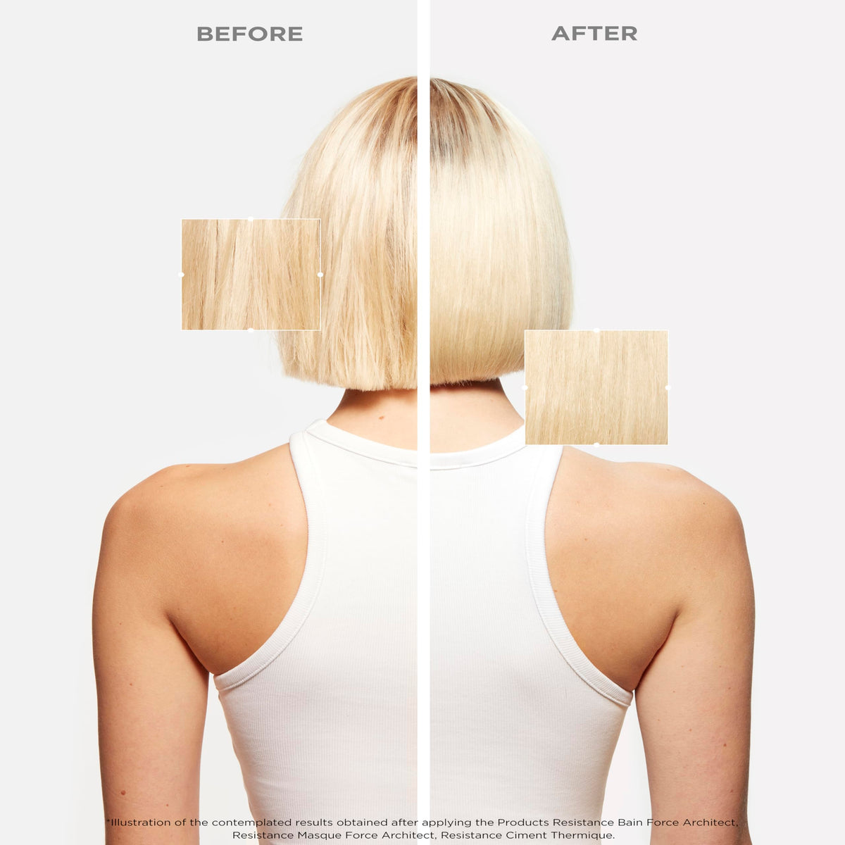 KÉRASTASE being applied to towel-dried lengths for stronger hair