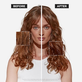 KÉRASTASE serum being applied to hair ends to detangle and hydrate overnight