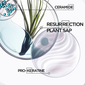 KÉRASTASE before and after length comparison showing reduced breakage