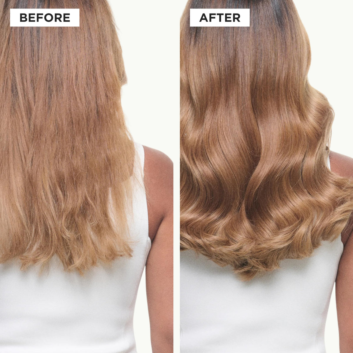 KÉRASTASE being applied to damp blonde hair for detangling and moisture retention