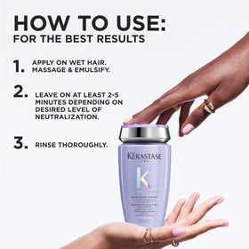 KÉRASTASE bottle on shelf showing label and salon-quality appearance