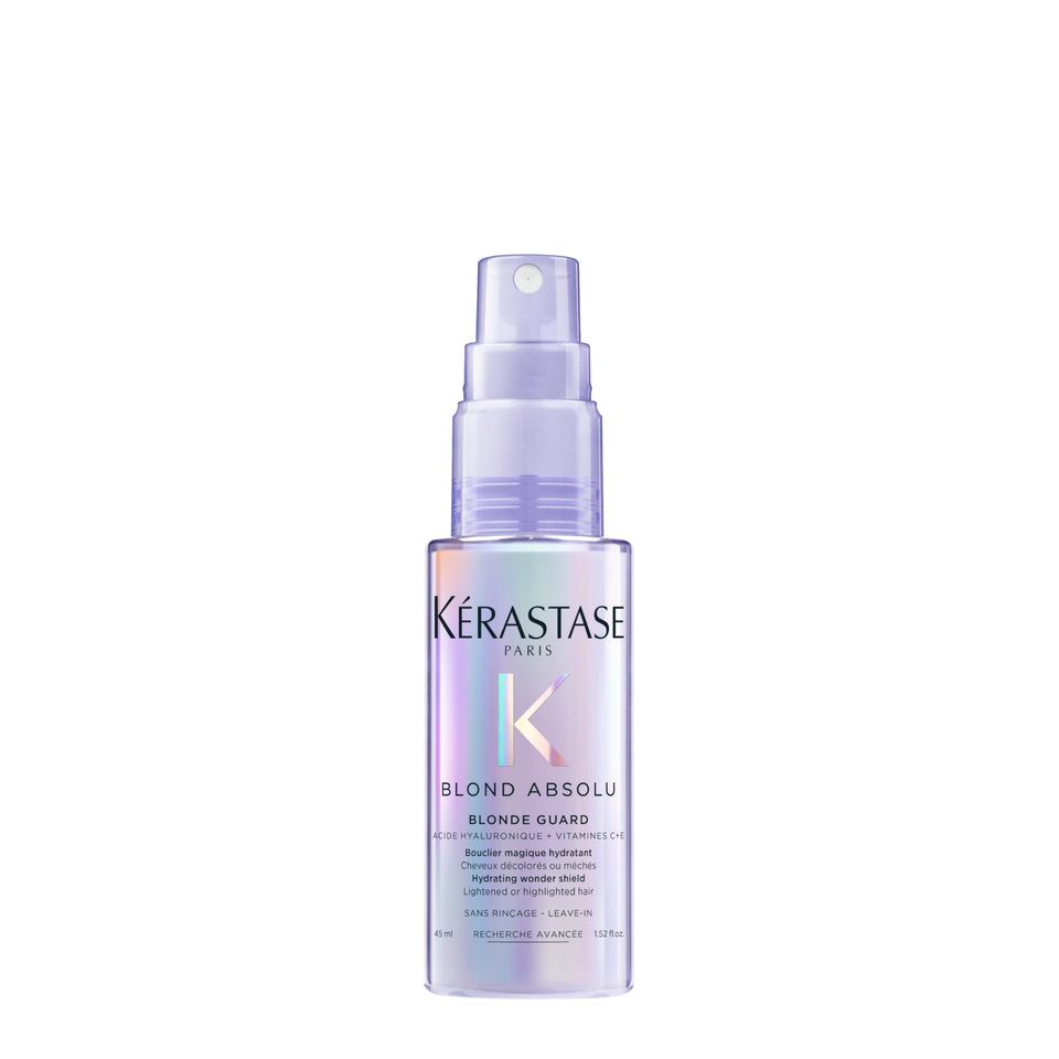 Kérastase bottle front packaging showing leave-in protection benefits