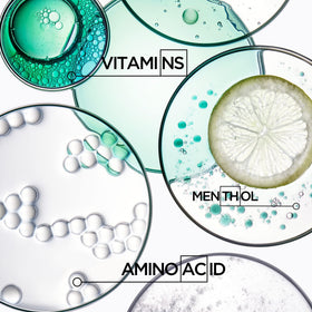 KÉRASTASE label detail highlighting amino acids and vitamin B6