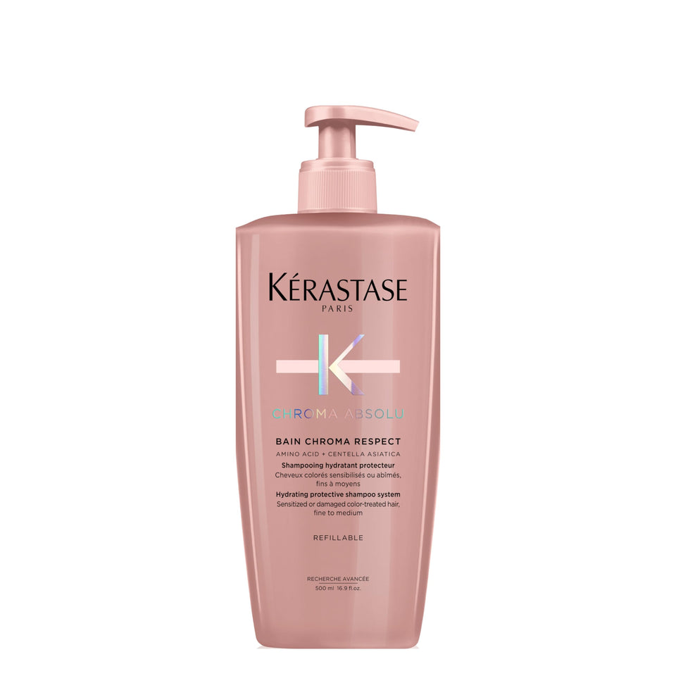 KÉRASTASE front bottle showing product label and size benefits