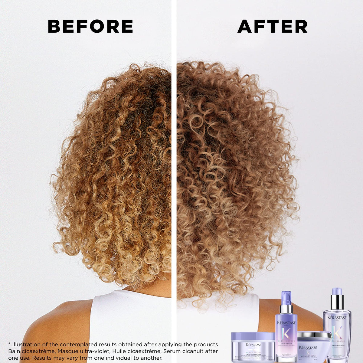 KÉRASTASE label close-up listing hyaluronic acid and edelweiss flower