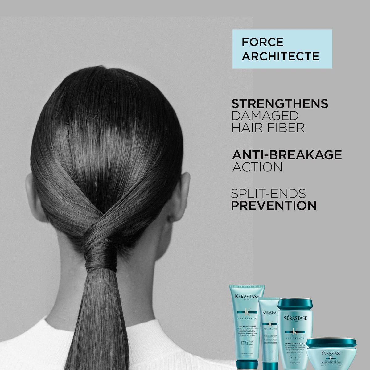 KÉRASTASE pump and serum texture close-up highlighting lightweight hydration