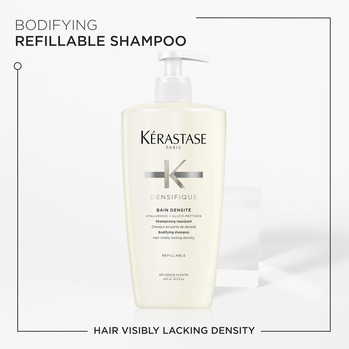 KÉRASTASE hyaluronic acid vial highlighting hydration ingredient benefits