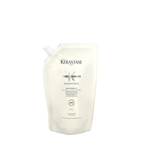 KÉRASTASE refill pouch front view showing product and sustainable benefit