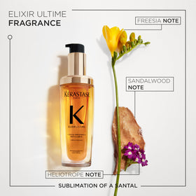 KÉRASTASE before and after hair showing visible shine and frizz reduction