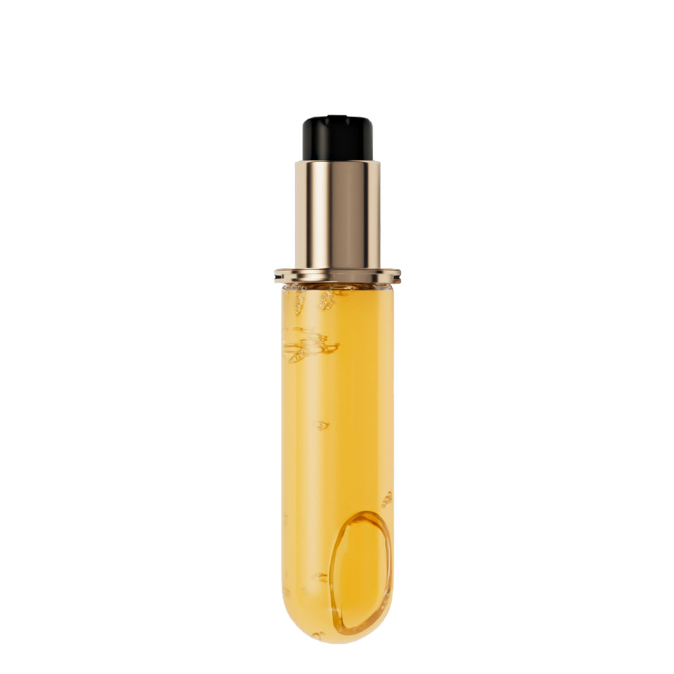 KÉRASTASE front packaging shot highlighting refillable oil and brand luxury