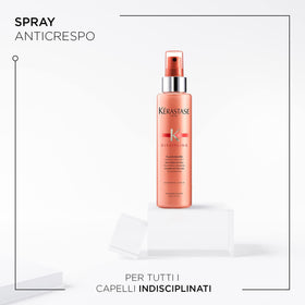 KÉRASTASE spray nozzle close-up highlighting easy application and control