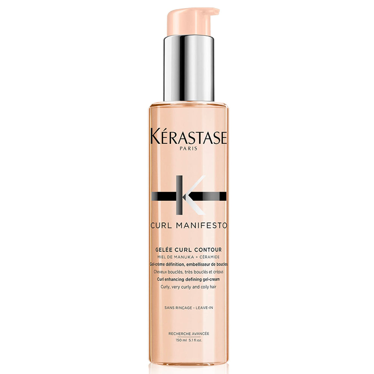 KÉRASTASE front bottle view showing product branding and benefit of curl shaping