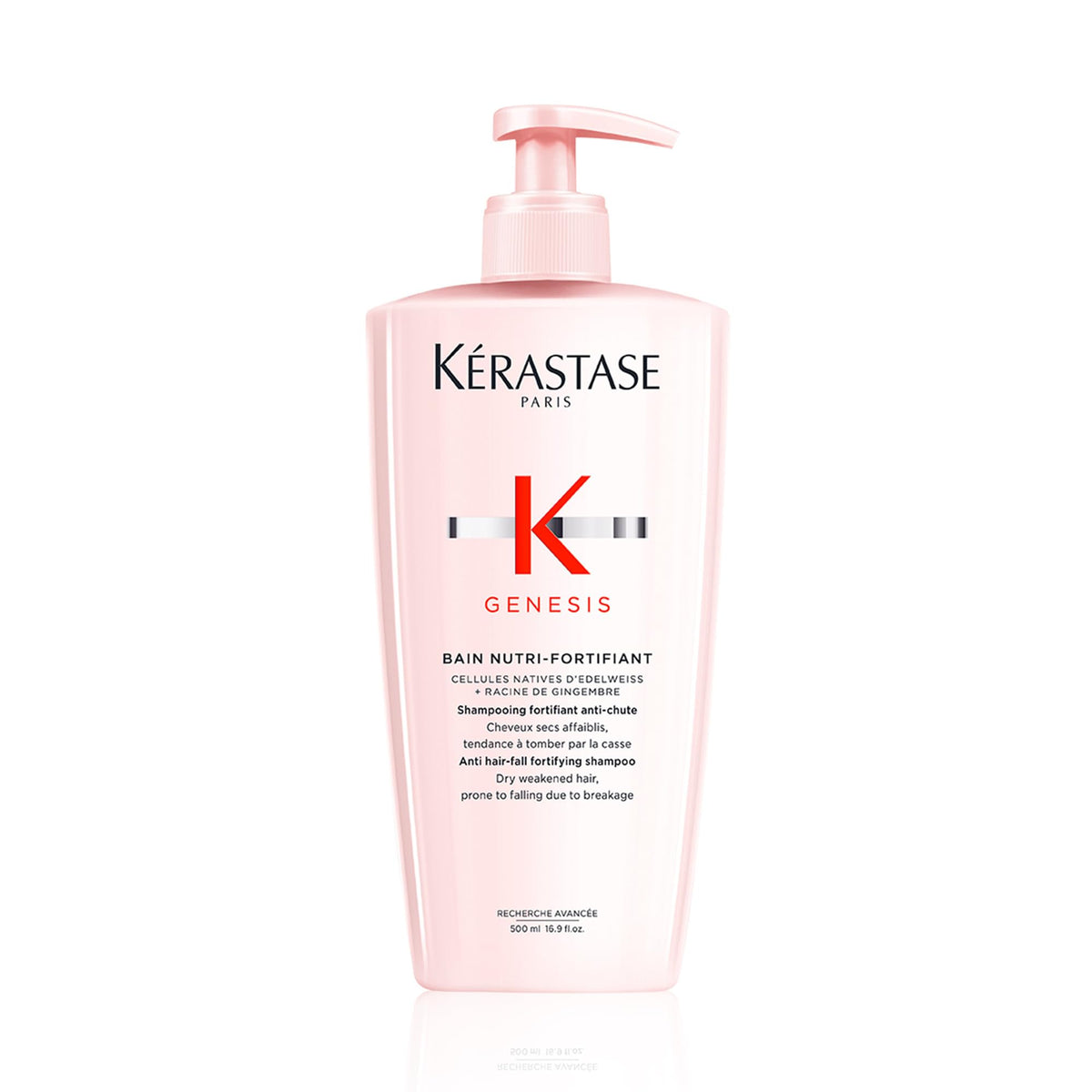 KÉRASTASE front bottle showing product and clear benefits