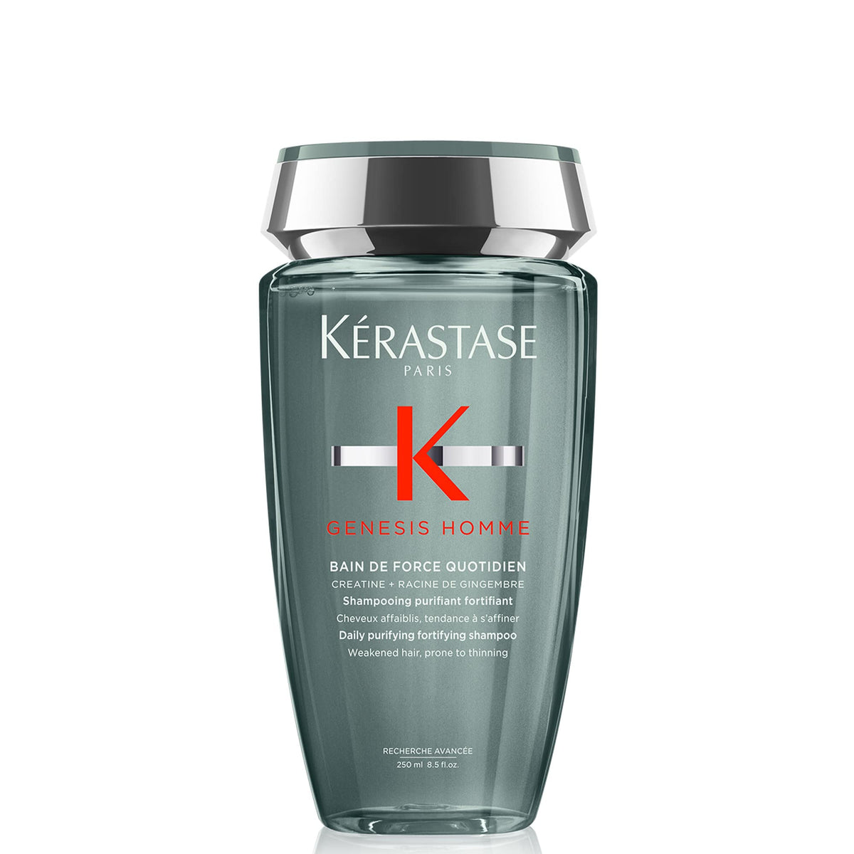KÉRASTASE front bottle view showing sleek packaging and immediate recognition