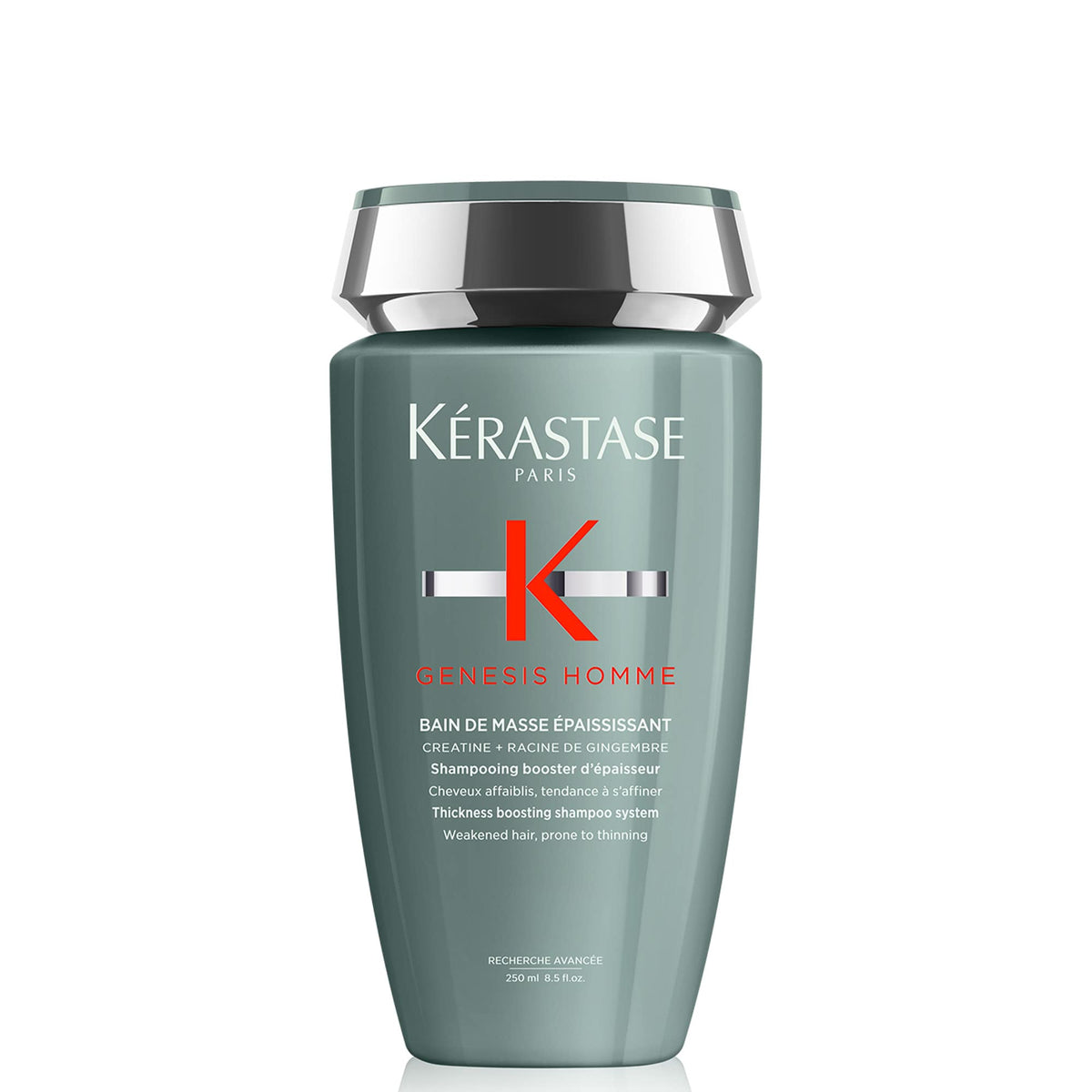 KÉRASTASE front bottle shot showing sleek packaging and product identity