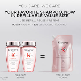 KÉRASTASE refill pouch of Genesis Hydra-Fortifiant for sustainable replenishing