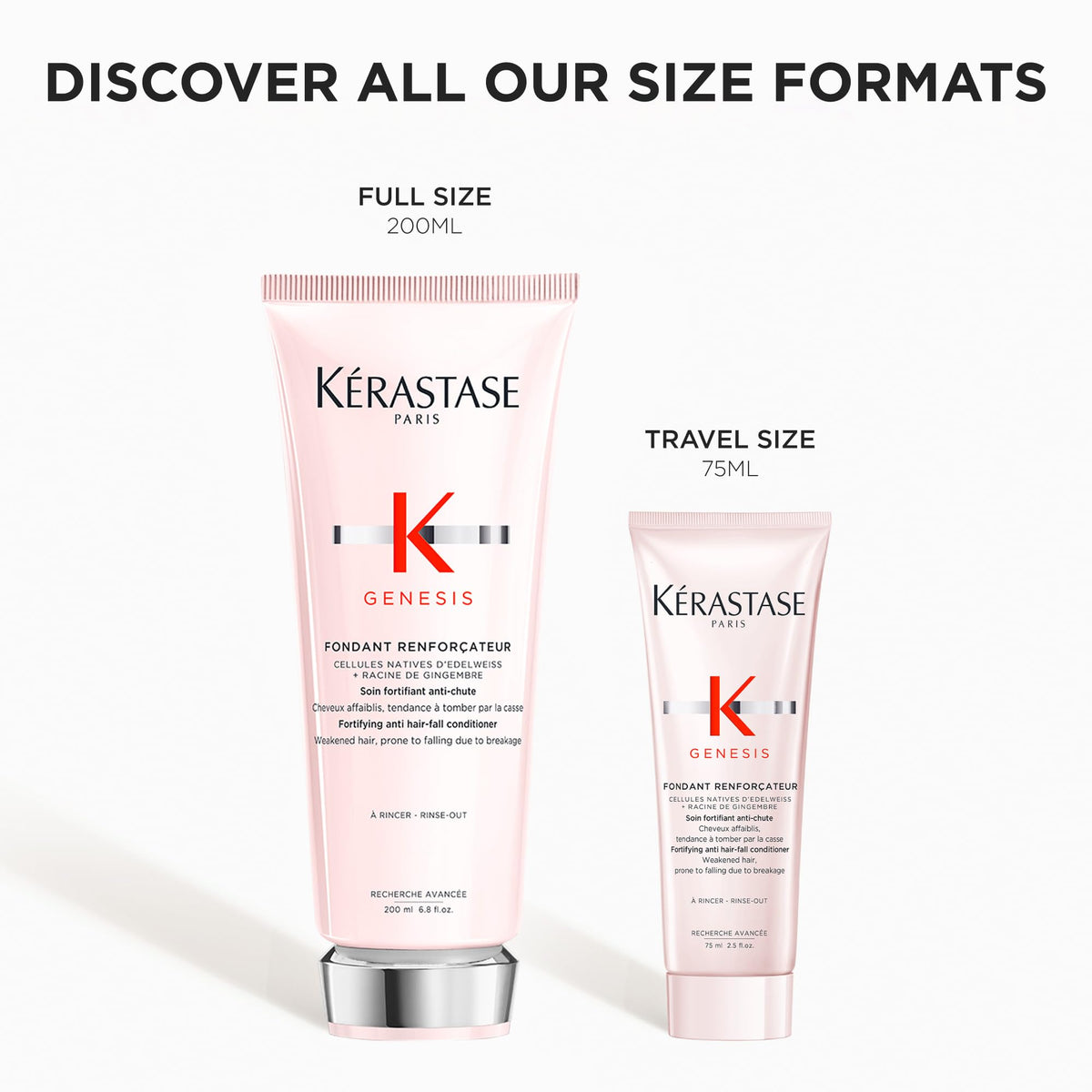 KÉRASTASE Genesis conditioner in-shower rinse demonstrating easy application